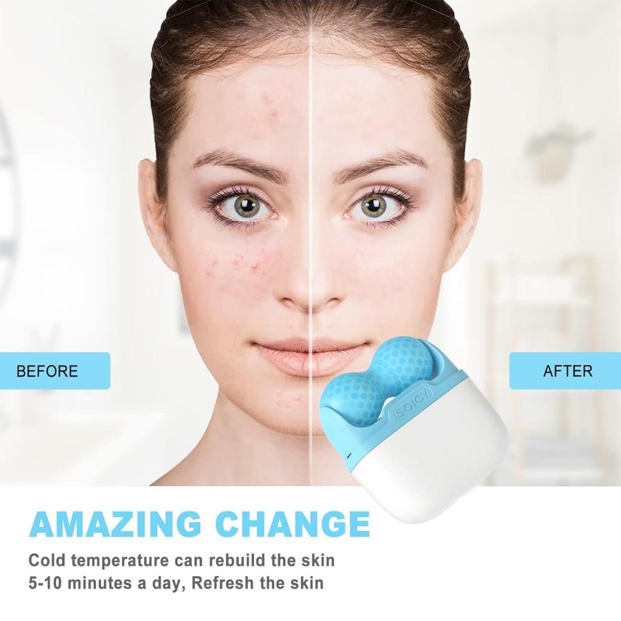 2 in 1 Upgraded Ice Roller For Face and Eyes, Neck and Body